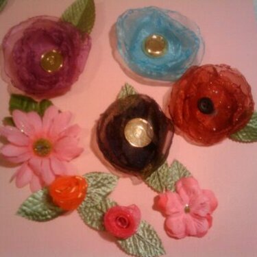 Handmade flowers for Venegas&#039;s swap
