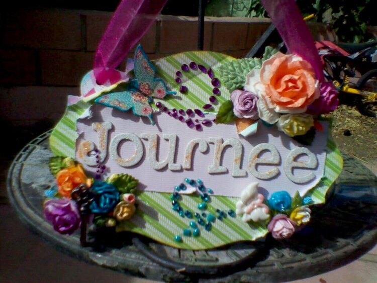 &quot;Journee&quot; name frame