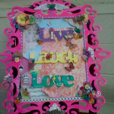 &quot;Live, Laugh, Love&quot; Wall hanging