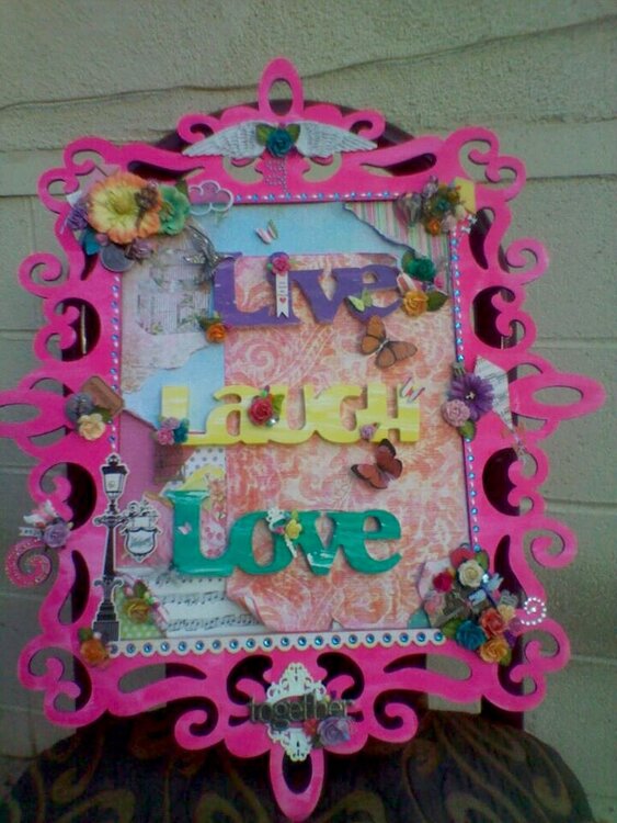 &quot;Live, Laugh, Love&quot; Wall hanging