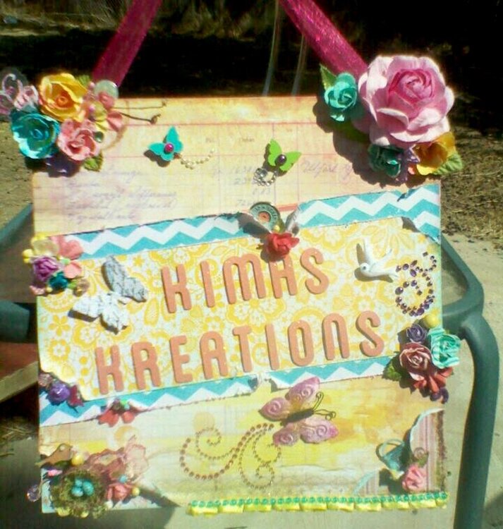 &quot;KimasKreation&quot; sign