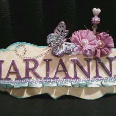 Name tag for my close friend Marianne =)