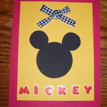 mickey bday card