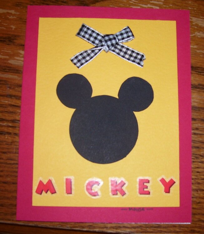 mickey bday card