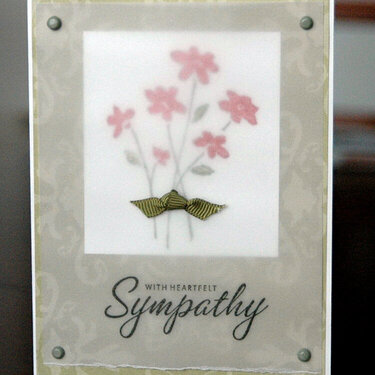 !st sympathy card