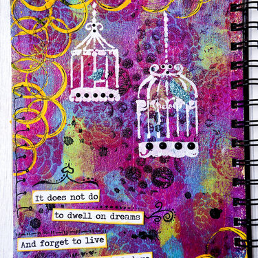 "Live" Art Journal Page
