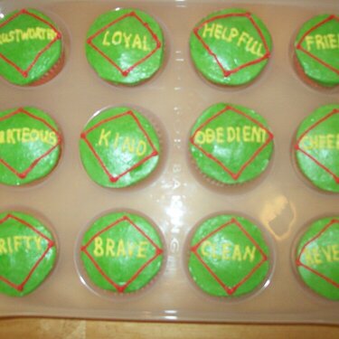 Boy Scout Cupcakes