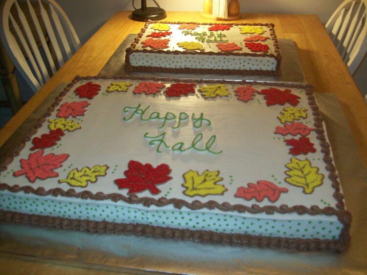 Fall Theme Cakes