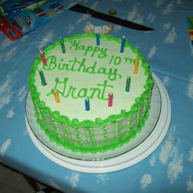 Grant&#039;s 10th birthday cake