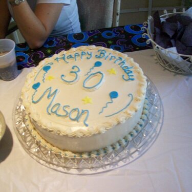 nephew&#039;s 30th Birthday cake
