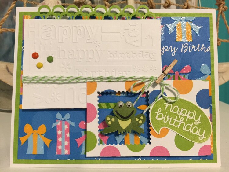 Frog Birthday Card
