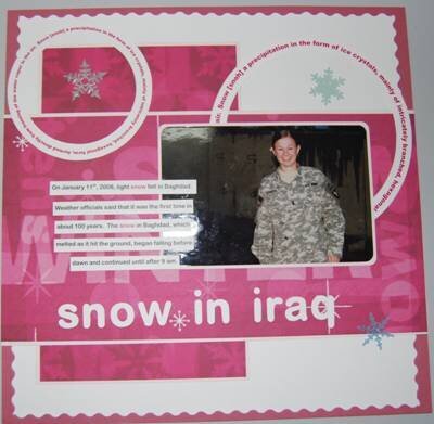 Snow in Iraq