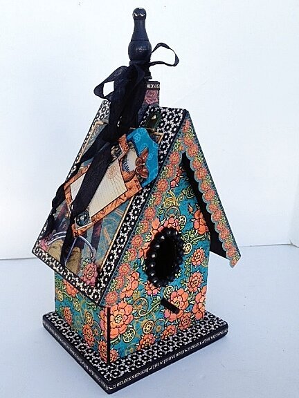 Steampunk Spells Altered Birdhouse