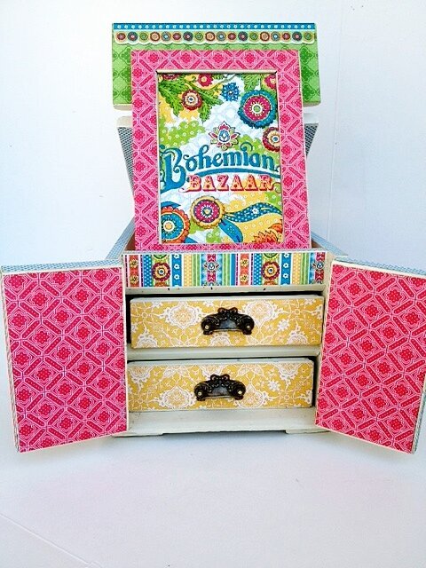 Bohemian Bazaar Altered Box
