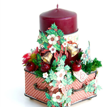 Candle Decor with St Nicholas