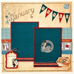 Graphic 45 - Place in Time January Layout