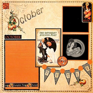 Graphic 45 - Place in Time October Layout