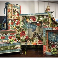 Winter Frames and Book Boxes made with Seasons by Graphic 45