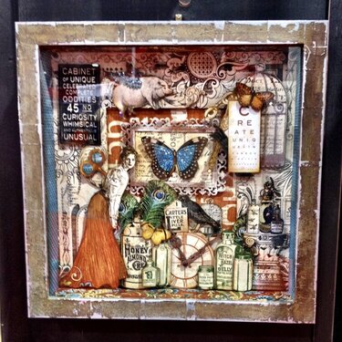 NEW Graphic 45 CHA - Olde Curiosity Shoppe Shadow Box