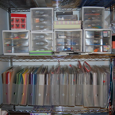 My paper storage.