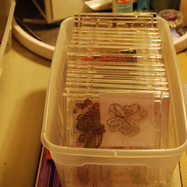 Small acrylic stamps.