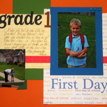 First Day Grade 1