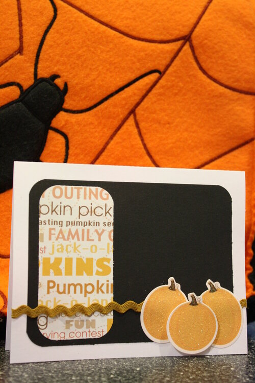 pumpkin card
