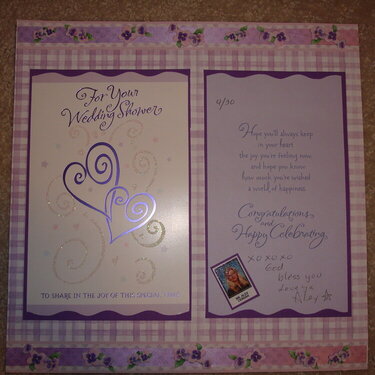 For Your Wedding Shower (Card Layout)