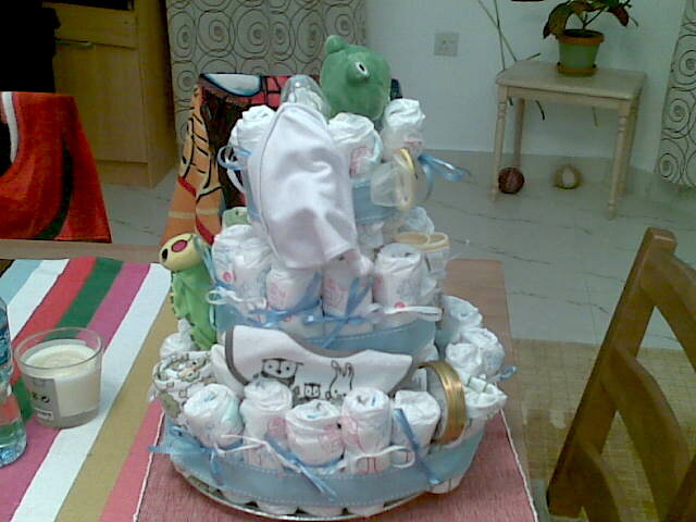 Baby Boy Diaper Cake