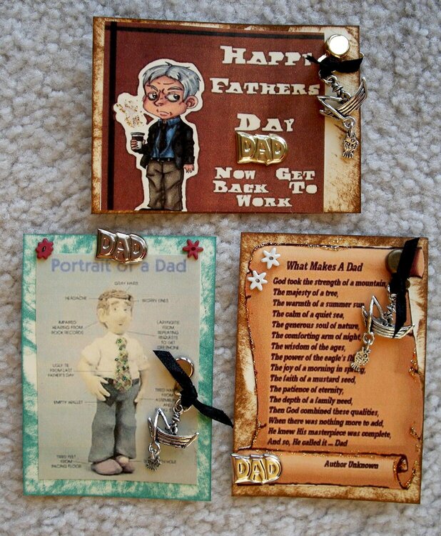 FATHER&#039;S DAY ATCs SWAP