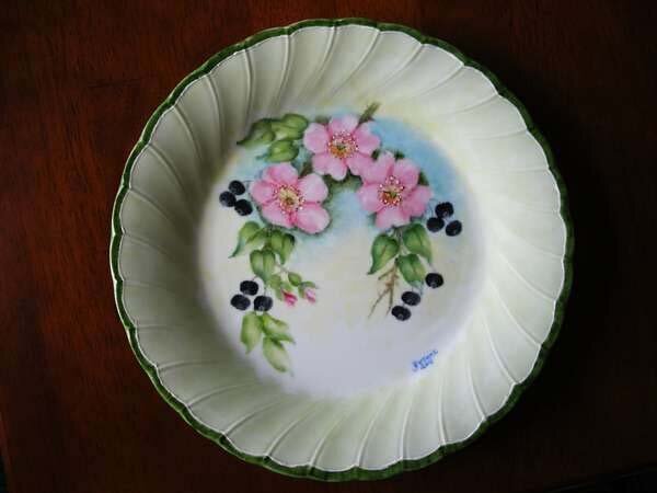 CHINA PAINTING PLATE!