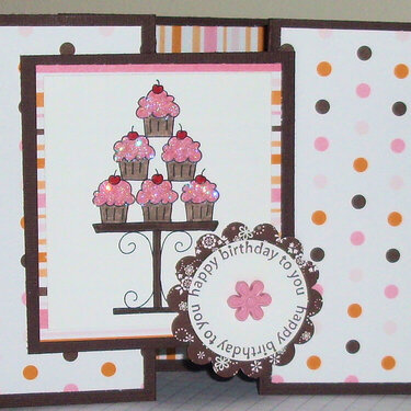 Gate Fold Crazy for Cupcakes
