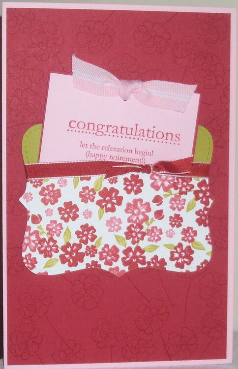 Bella Rose Top Note Card