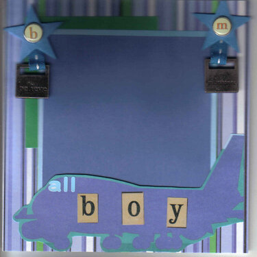 Premade scrapbook page ~all boy~