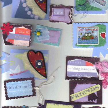 13 Mixed Scrapbooking card making handmade tags