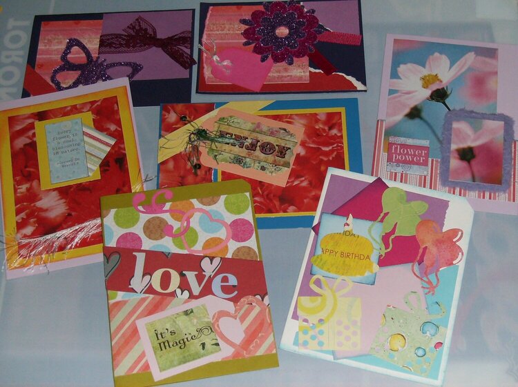 Handmade cards Mixed Occasions