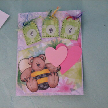 JOY Greeting Card Handmade Card
