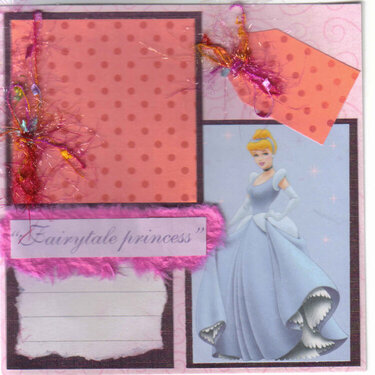 Fairytale Princess Scrapbook Page 6x6