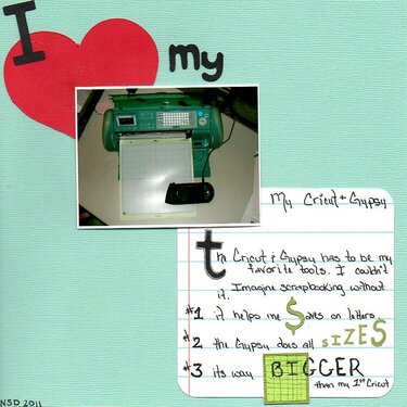 I [heart] my Cricut &amp; Gypsy