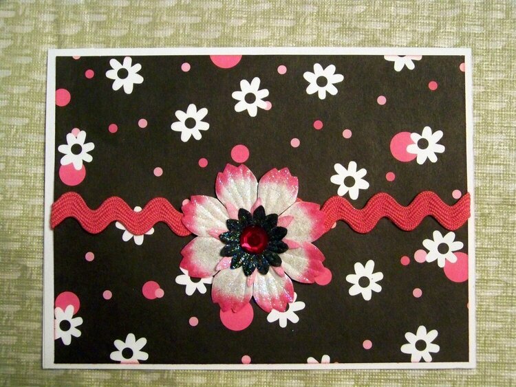 Pink and Black Card