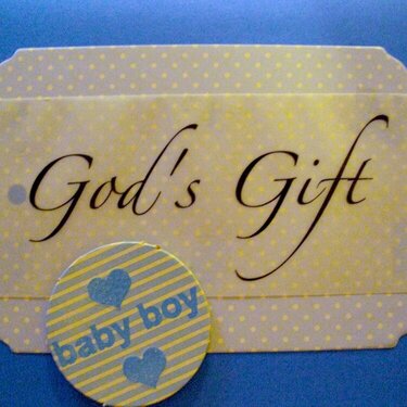 God&#039;s Gift (boy baby shower)