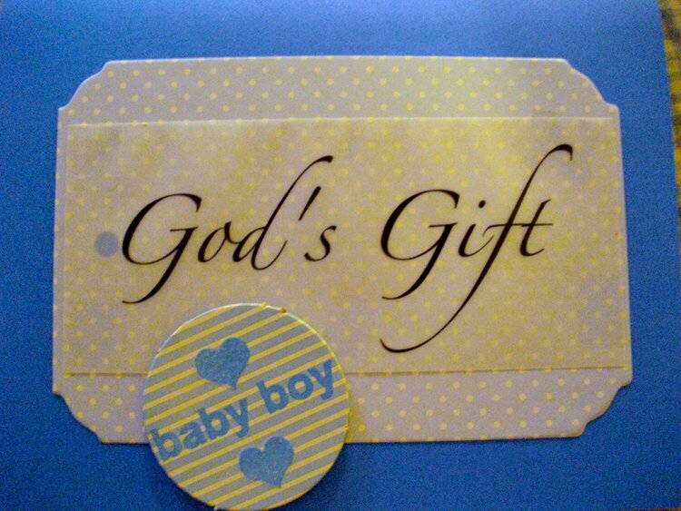 God&#039;s Gift (boy baby shower)