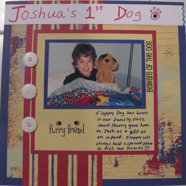 Joshua&#039;s 1st Dog