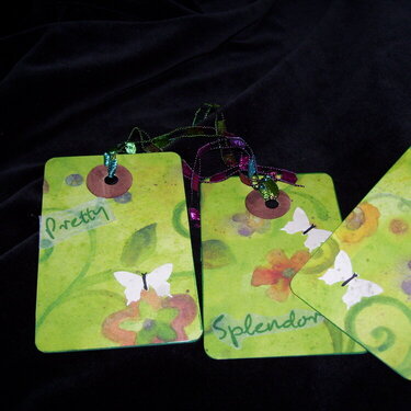 Green Floral Tag Assortment