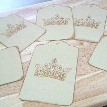 Vintage Crown Tags
