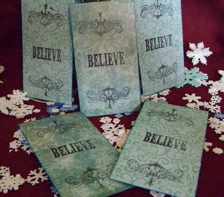BELIEVE GIFT CARD HOLDER SET
