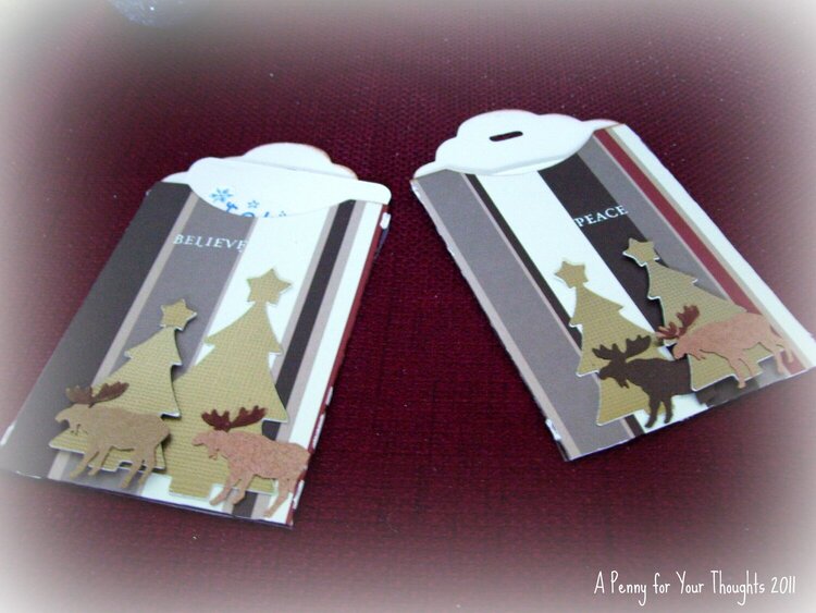 Peace Gift Card Holder Pair