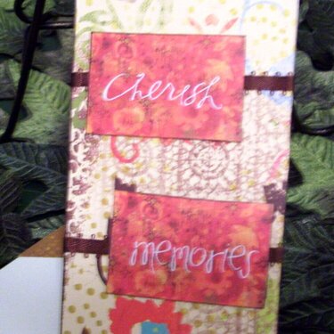 CHERISH MEMORIES MINI CARD