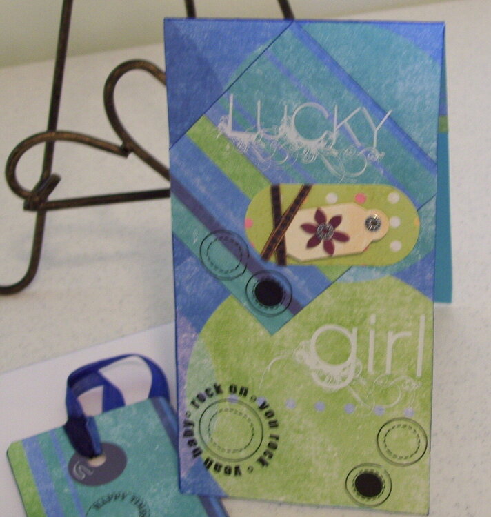 LUCKY GIRL CARD FRONT VIEW