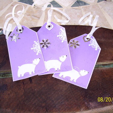 PURPLE POLAR BEAR TAGS